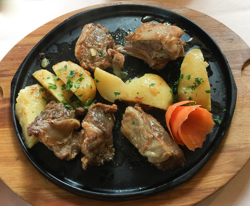 Meat and potatoes dish Montenegro