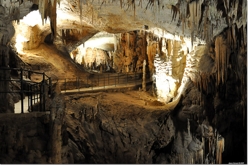 Postojna Cave Interior Hall in Slovenia