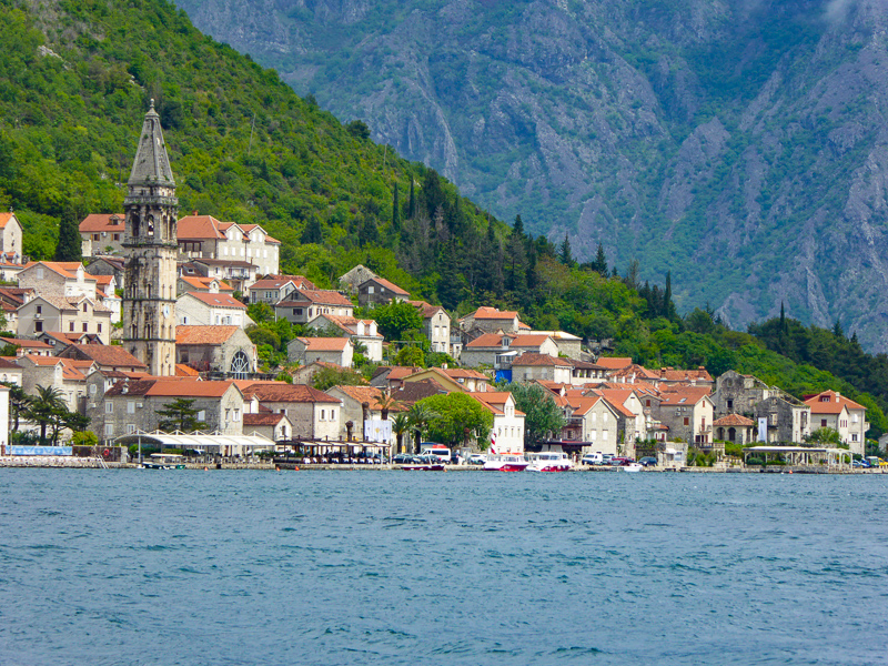 The pretty town of Perast in Montenegro