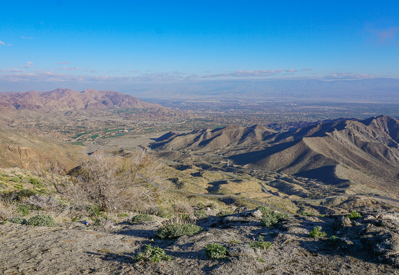 View from Coachella Valley Vista Point along Highway 74 in California