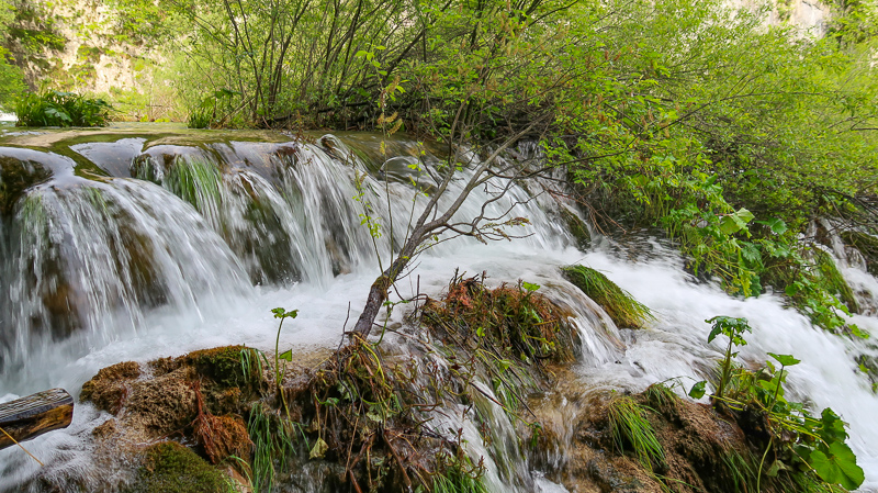 Waterfalls at Plitvice Lakes Croatia