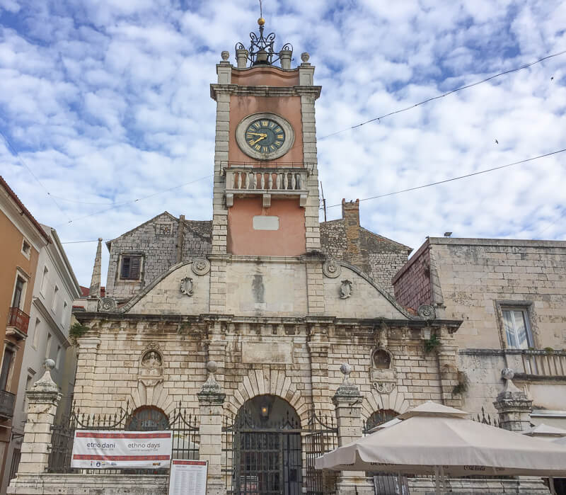 Clock Tower Narodni Trg Zadar Croatia