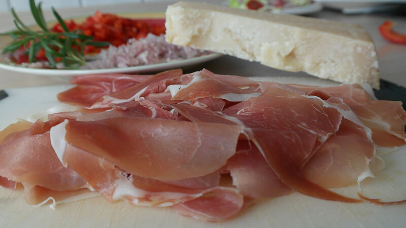 Ham from Parma Italy
