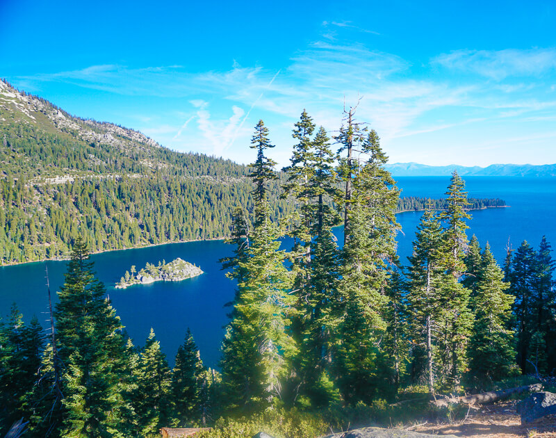 Fannette Island in Emerald Bay inLake Tahoe California USA