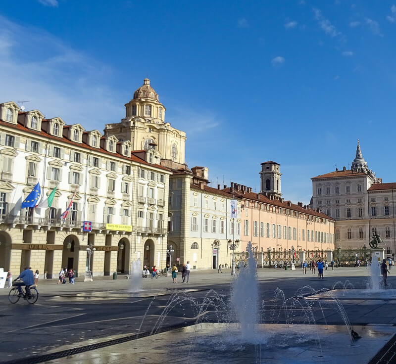 Piazza in Turin Italy