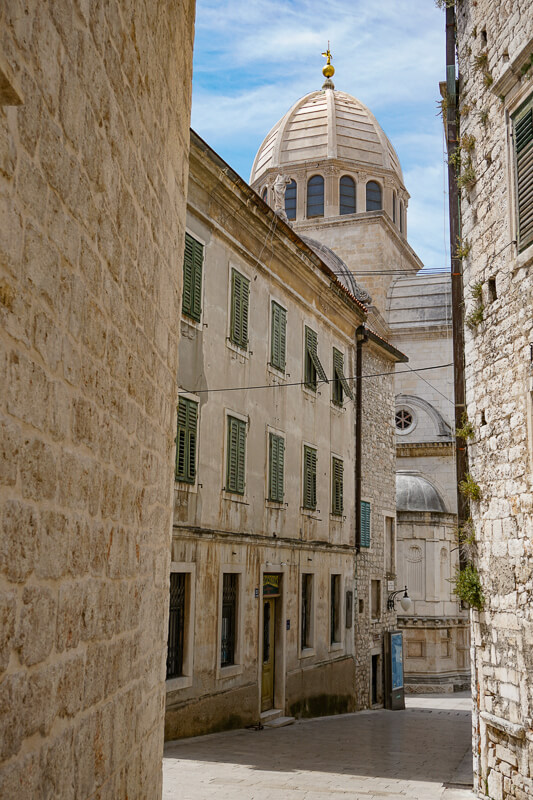 The historic city of Sibenik makes for a great day trip from Zadar, Croatia.