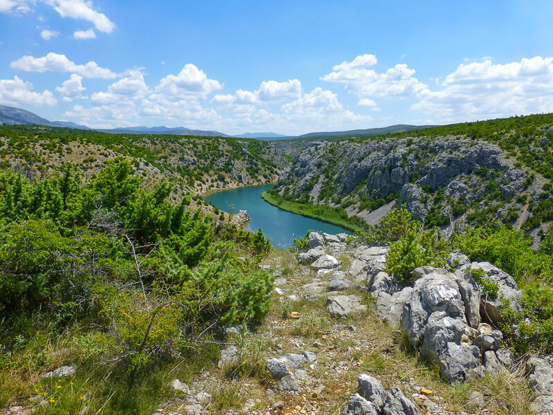 The Zrmanja River in Croatia