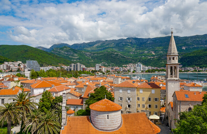 View of Budva Rooftops from the Citadela