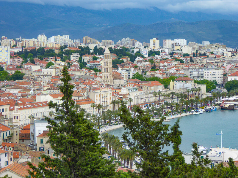 View of Split Croatia
