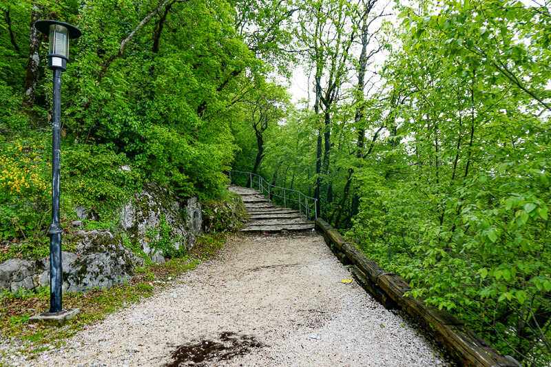 Walk to Upper Monastery at Ostrog in Montenegro