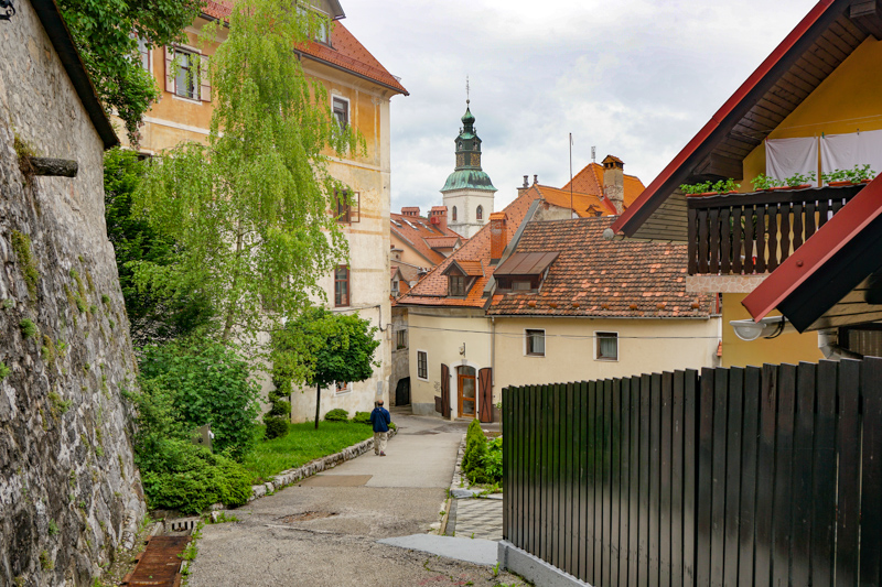 Pretty Skofja Loka in Slovenia