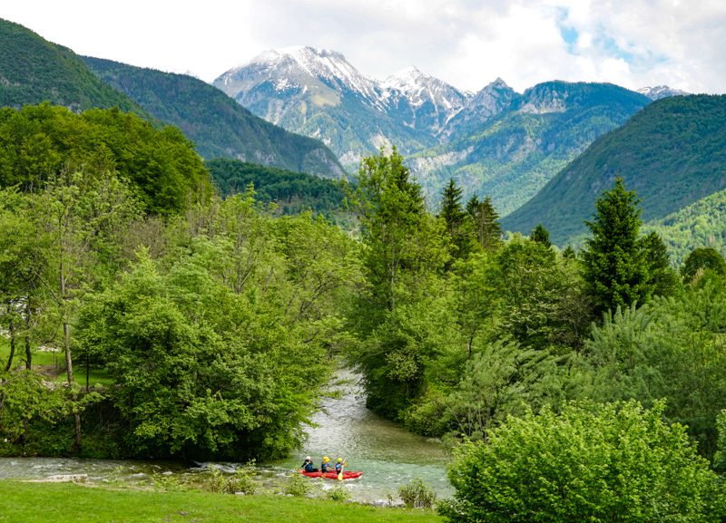 Rafting on Sava River Slovenia