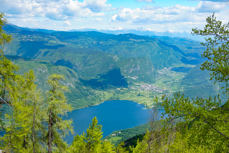 Lake Bohinj from Mount Vogel in Slovenia