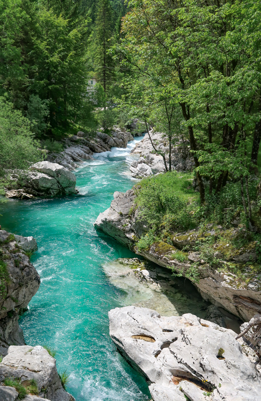 The Soca River in Slovenia