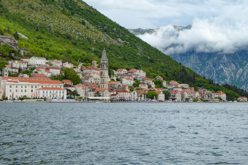 Town of Perast in Montenegro