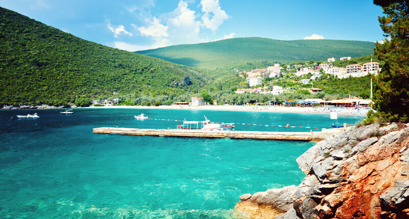 Zanjic Beach Lustica Peninsula Montenegro