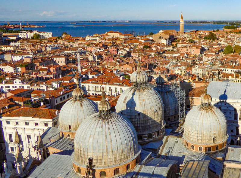 View from Venice Campanile Italy