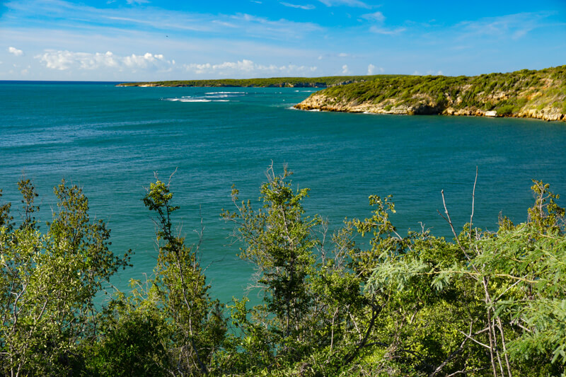 Coastline of Guanica in Puerto Rico