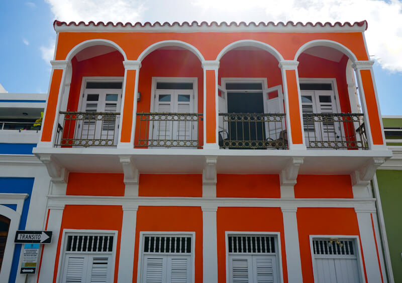 Facade Old San Juan Puerto Rico