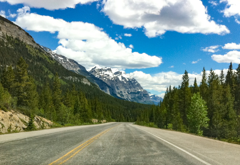 The Icefields Parkway in Jasper Canada