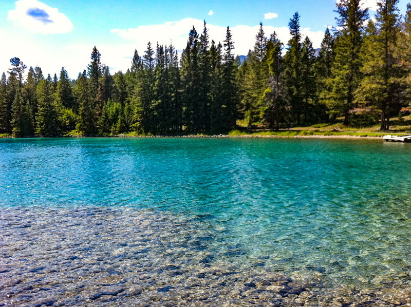 Lake Annette in Jasper National Park Canada