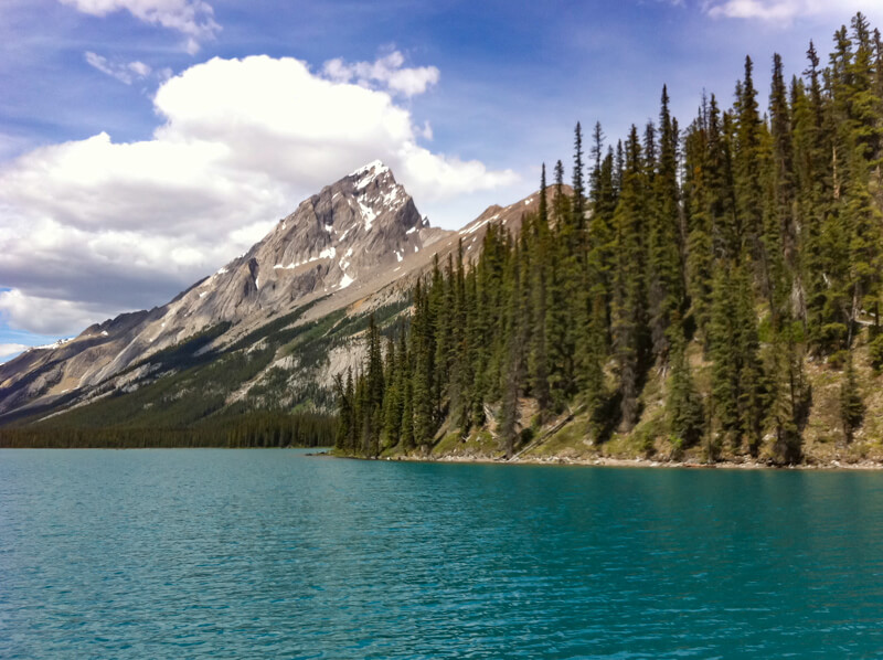 Maligne Lake in Jasper Canada