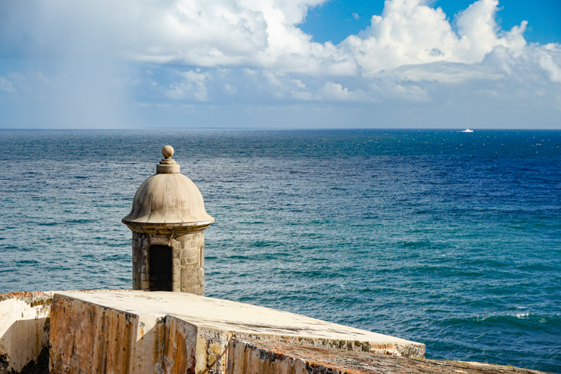 A view of San Juan Bay from El Morro in San Juan PR
