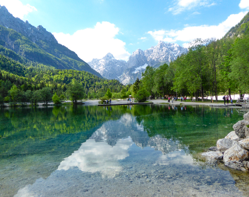 Beautiful Jasna Lake Slovenia