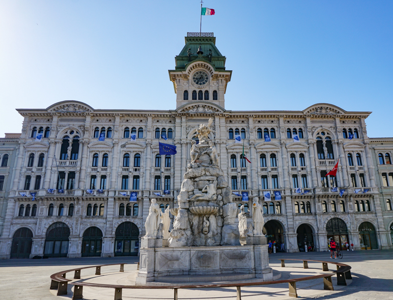 Fountain Piazza Unita d'Italia Trieste Italy