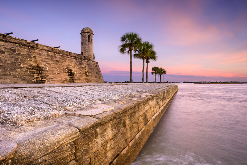 Castillo de San Marcos in Saint Augustine Florida