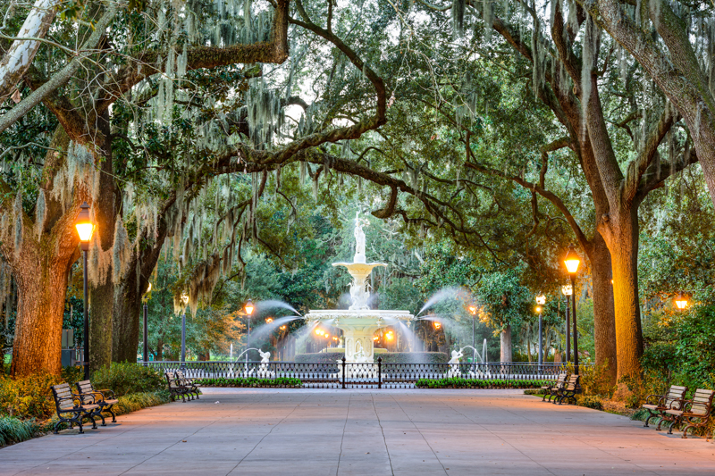 Forsyth Park in Savannah, Georgia