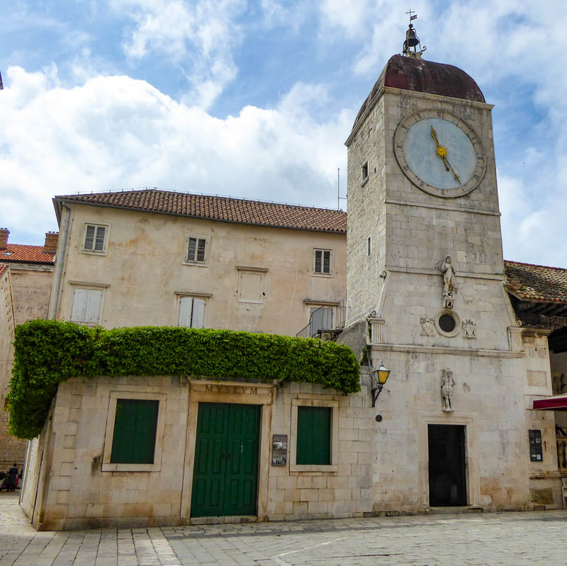 The Clock Tower in Trogir Croatia