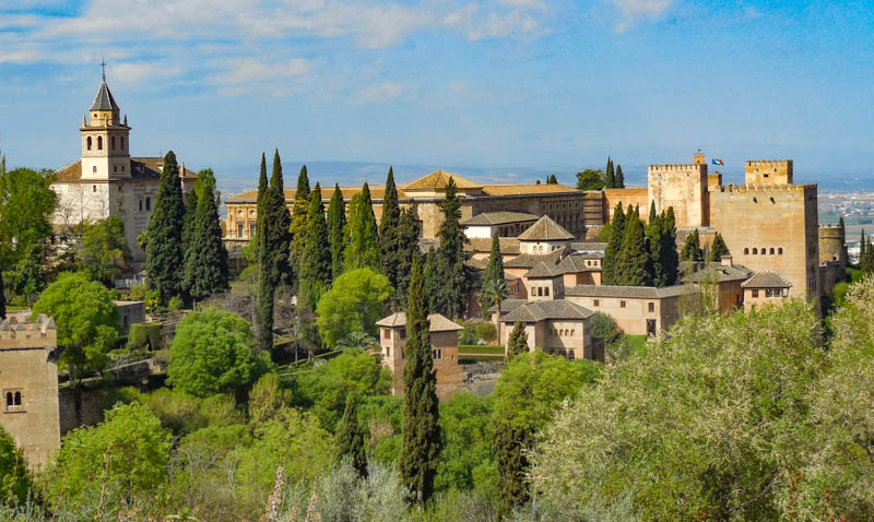 The Alhambra of Granada in Andalusia Spain