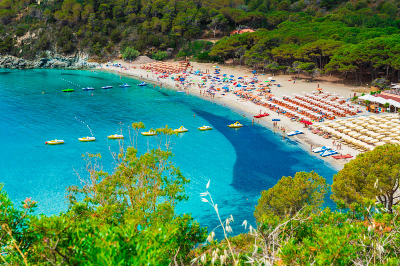 Fetovaia Beach Elba Island Tuscany Italy