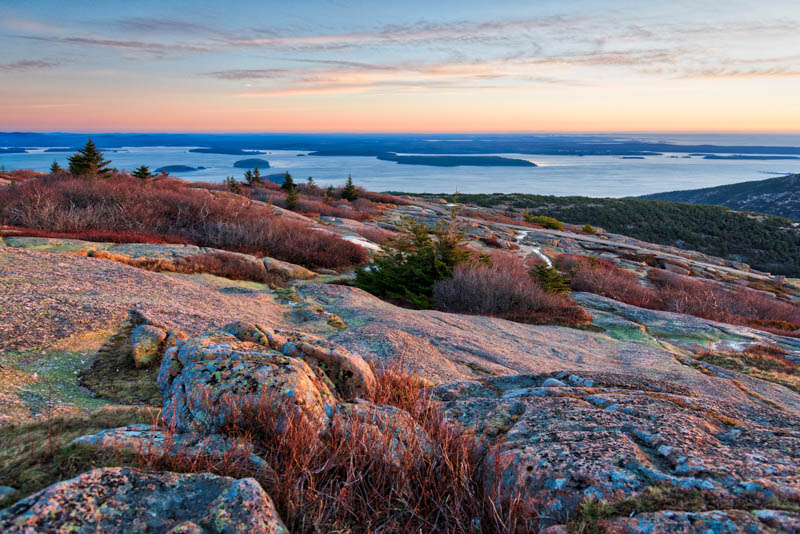 View from Cadillac Mountain in Acadia NP, Maine