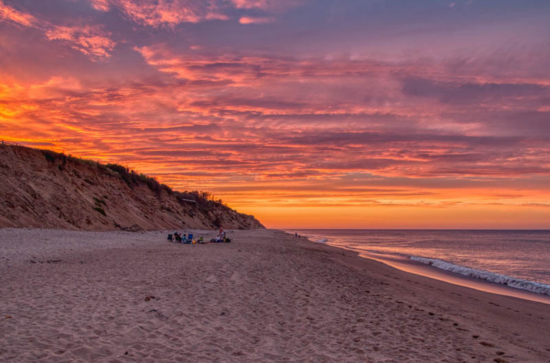 Sunset at Cape Cod National Seashore in massachusetts