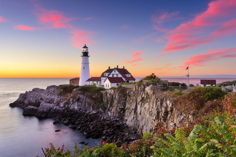 Portland Head Light in Cape Elizabeth, Maine