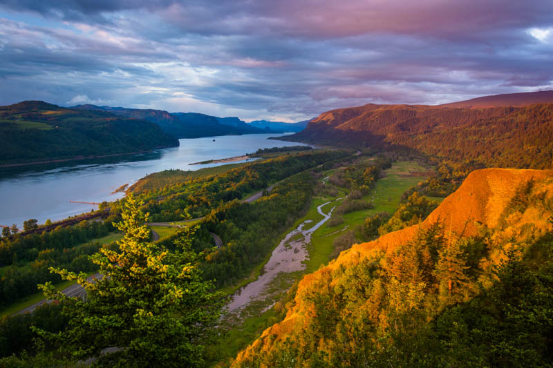 View from Vista House, Columbia River Highway, Oregon