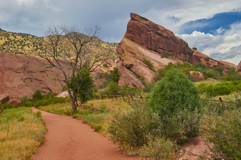 A trail in Roxborough State Park in Colorado