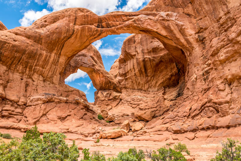 Double Arch at Arches National Park in Utah