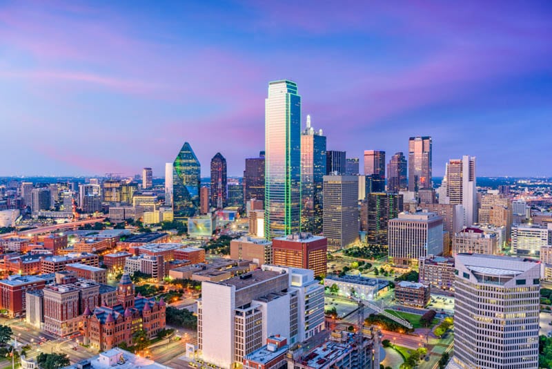 Dallas skyline, Texas