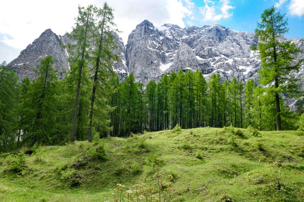 Peaks in the Julian Alps in Triglav National Park, Slovenia