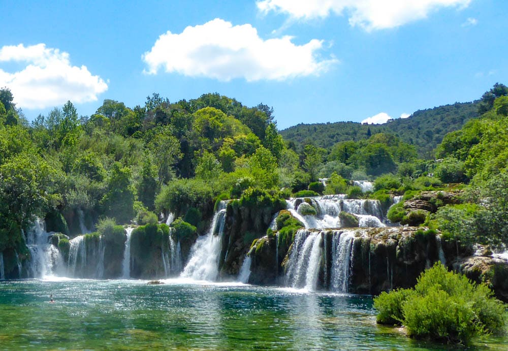 Skradinski Buk Waterfall in Krka National Park in Croatia