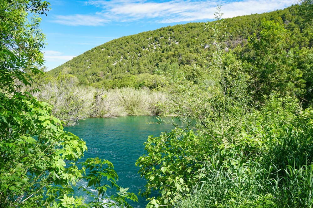 Landscape in Krka National Park in Croatia