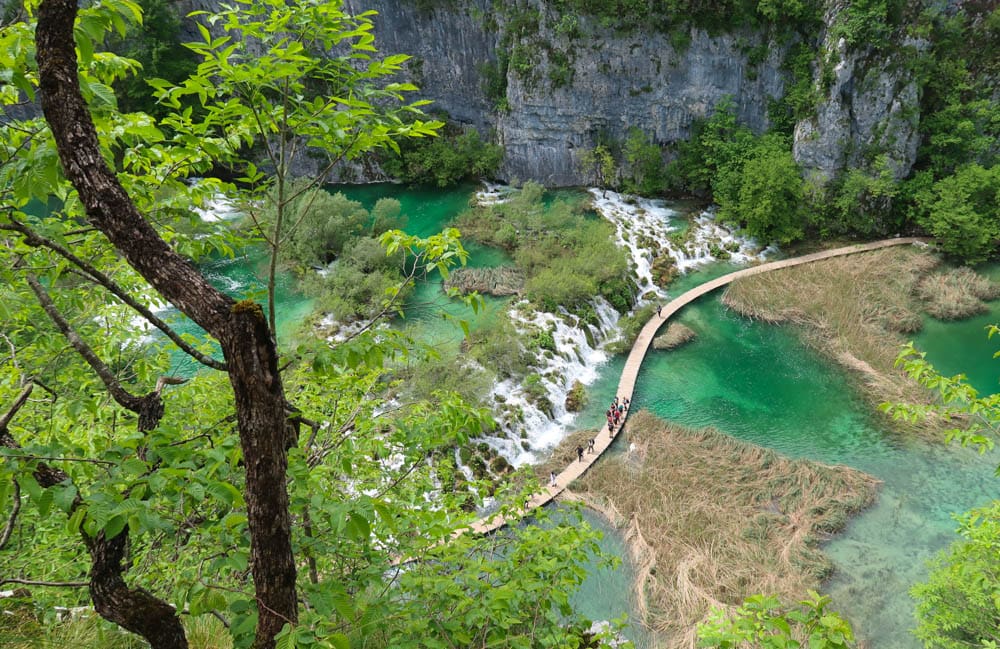 Lakes and waterfalls in Plitvice Lakes National Park, Croatia