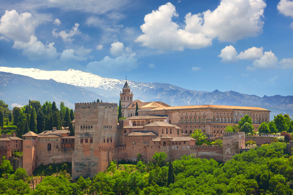 Alhambra of Granada in Andalusia, Spain