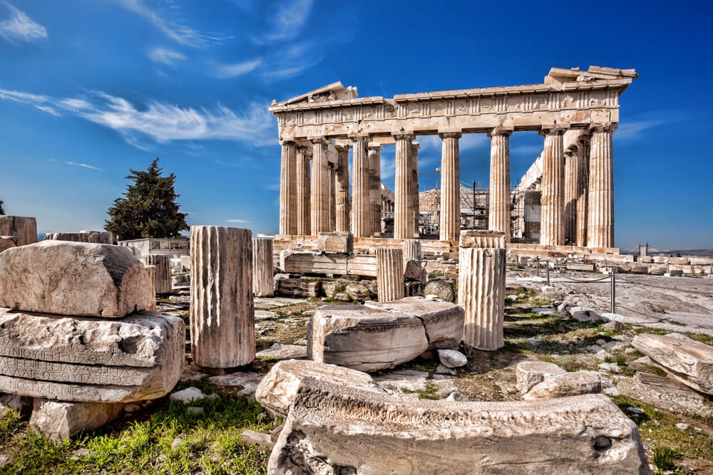 The Acropolis in Athens, Greece