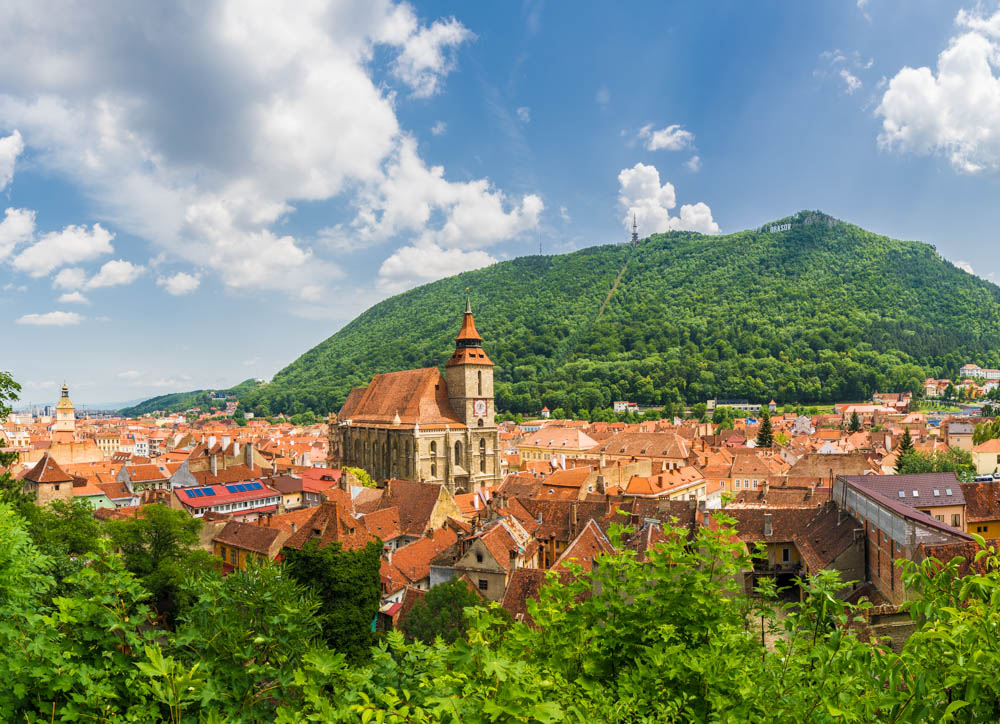 A view of Brasov in Transylvania