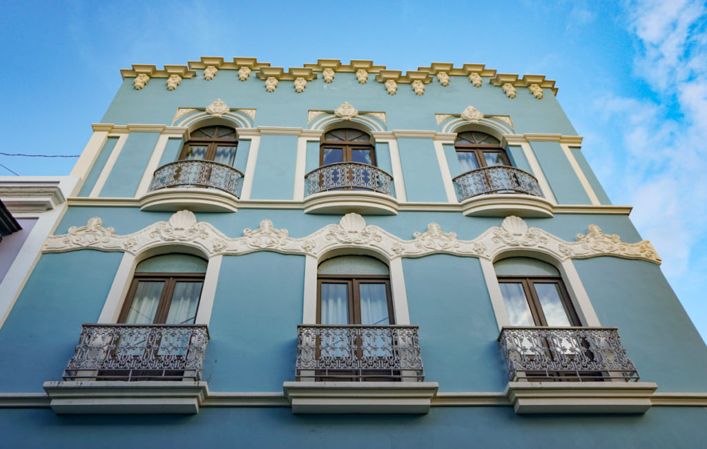 Beautiful detail on a facade in Old San Juan, Puerto Rico