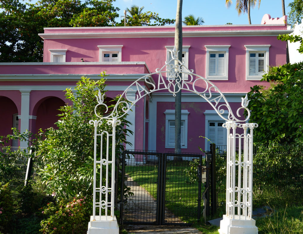 Front Gate of Casa Rosa in Old San Juan, Puerto Rico